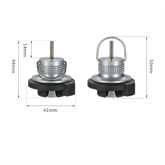 Butane Refill Adapter with Foldable Loop and Guard Ring