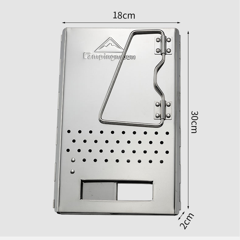 Load image into Gallery viewer, MT-17 Charcoal Chimney Starter, Collapsible Foldable Grill Chimney, Stainless Steel
