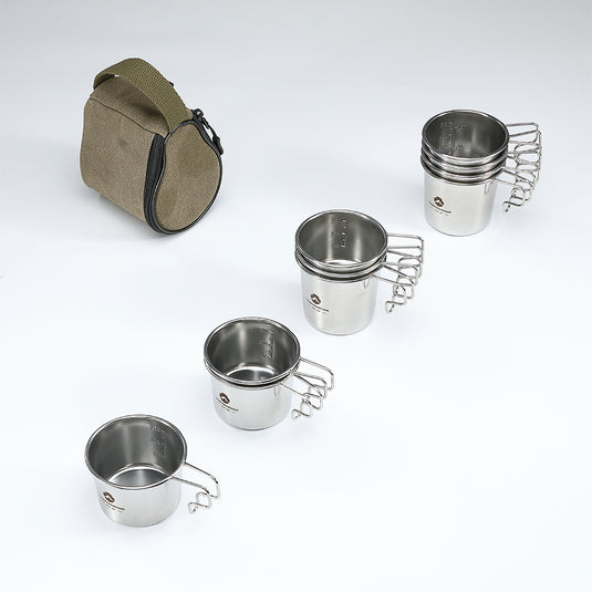 S-180-2P 304 Stainless Steel Small Coffee Mug, 160ml,  2Pcs,