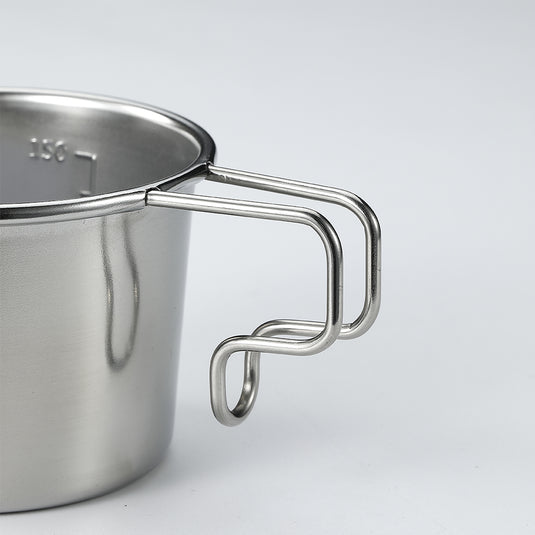 S-180-2P 304 Stainless Steel Small Coffee Mug, 160ml,  2Pcs,