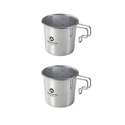 S-190-2p 304 Stainless Steel Small Beer Mug, 7oz (210ml), 2Pcs