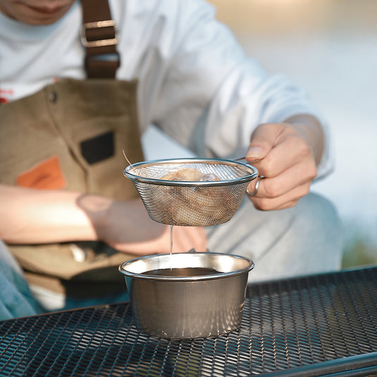Shell Straking S-213-2P Stainless Steel Shell Stacking Set – 2-Pack Camping Bowls ...
