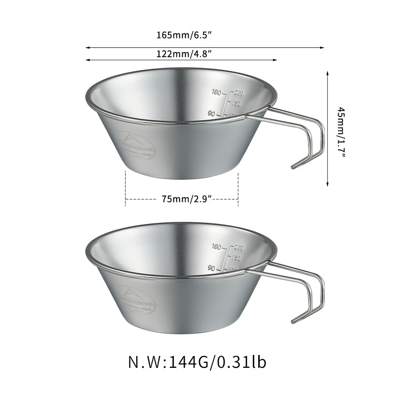 Load image into Gallery viewer, S-220-2P 2-Piece Stainless Steel Sierra Cup, 310ml
