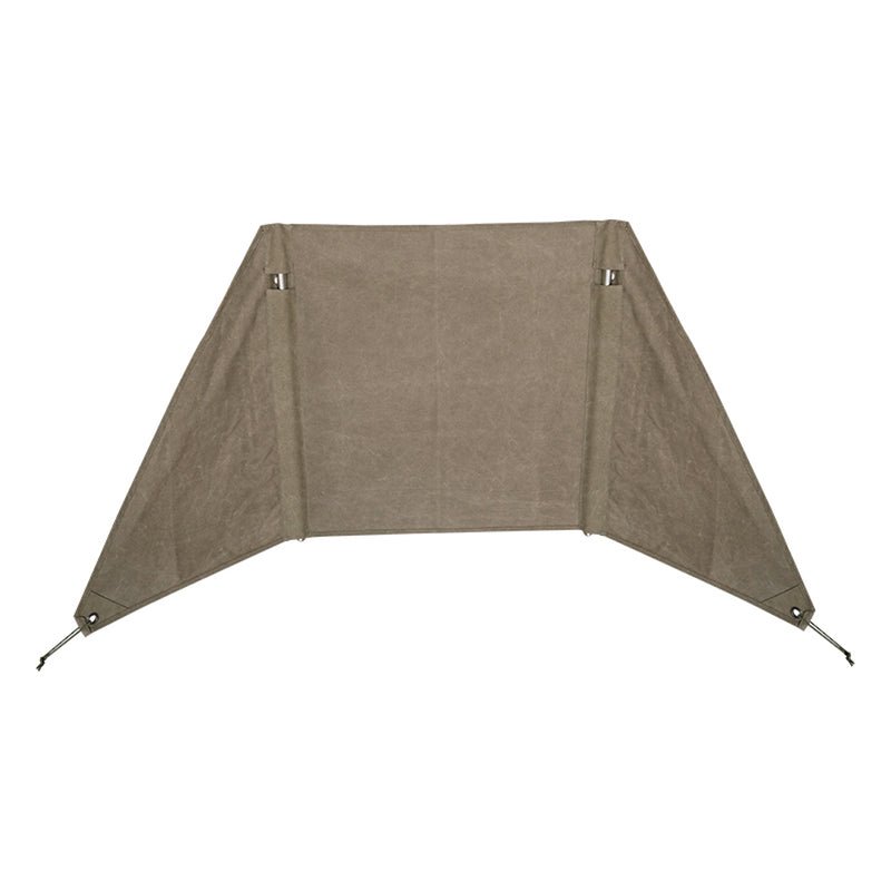 Load image into Gallery viewer, B-660 Windshield Camp Curtain Canvas Bonfire Reflector with Stainless Steel Pole Storage Case Khaki Color
