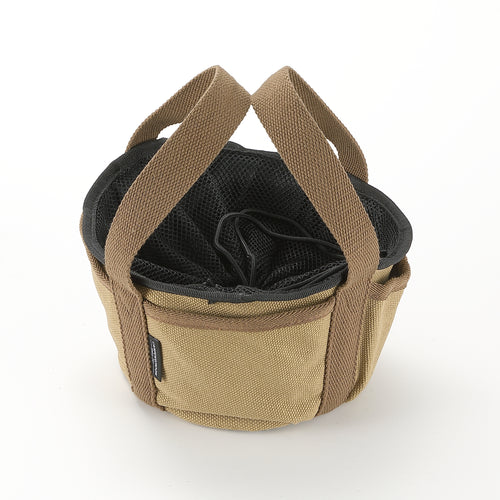 DO-25-BK Dutch Oven Bag Botom Φ6.5-inch Canvas Extra Thick Round Cooking System Storage Bag Stock Pot Case