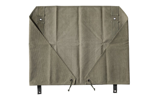 B-660 Windshield Camp Curtain Canvas Bonfire Reflector with Stainless Steel Pole Storage Case Khaki Color