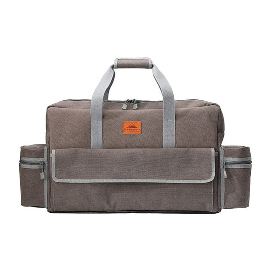 CM-B Camping Stove Carry Case for Coleman 2-burner Stove Canvas Pockets for Gas Fuel