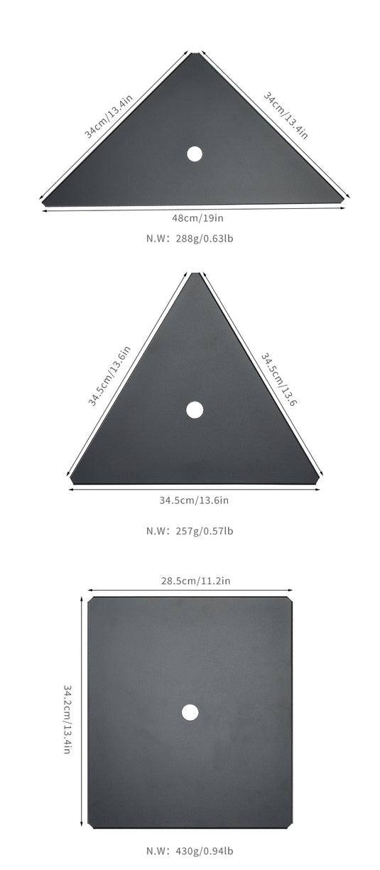 T-2359BK Aluminum Extension Table Top Panel