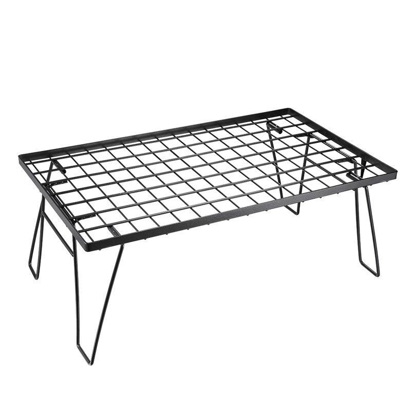 Load image into Gallery viewer, Foldable Multipurpose Stacking Storage Rack, Steel Plating Black T-230
