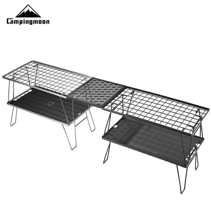 Load image into Gallery viewer, T-2309-BK Connecting Top Plate Half Size for Field Rack Aluminum Black
