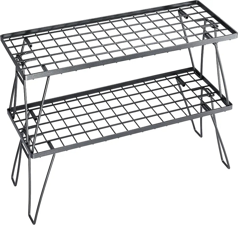 Load image into Gallery viewer, CAMPINGMOON Foldable Mesh Camping Rack 2 Pack T-229-2T
