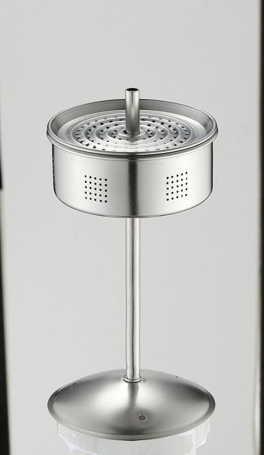 SW-7 Stainless Steel Coffee Percolator Pot 1.5L (8 Cups) – Durable One-Piece Body, Gooseneck Spout & Removable Lid – Perfect for Camping & Outdoor