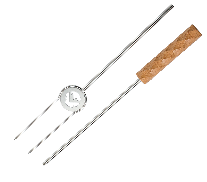 Load image into Gallery viewer, MK-4 Telescopic Barbecue Fork Marshmallow Sticks 4-Pack for Grilling BBQ 33-inch Length 304 Stainless Steel
