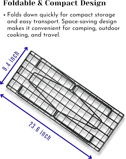 CAMPINGMOON Foldable Mesh Camping Rack 2 Pack T-229-2T