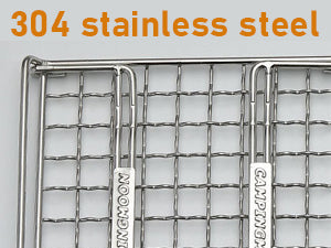 304 stainless steel grill net
Grill net is made of 304 stainless steel and has grid for small food.