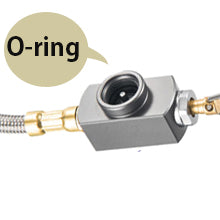 LEAK-PROOF O-RING
A built-in O-ring is equipped to prevent gas leaks.