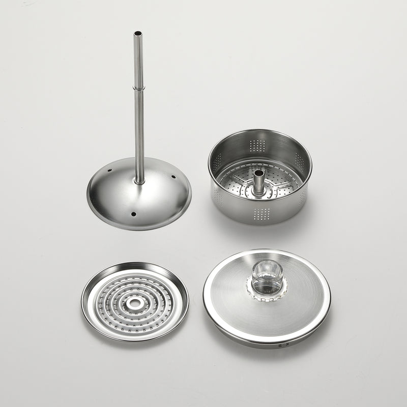 Load image into Gallery viewer, SW-7 Stainless Steel Coffee Percolator Pot 1.5L (8 Cups) – Durable One-Piece Body, Gooseneck Spout &amp; Removable Lid – Perfect for Camping &amp; Outdoor
