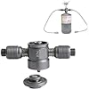 Z36 3-Outlet Camping Stove Adapter, 16oz/1lb Propane Tank to EN417 Lindal Valve