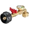 Load image into Gallery viewer, PZ-104 QCC1 Propane Refill Elbow Adapter, with Gauge &amp; Valve, 1LB to 40LB tank
